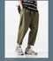 IMG 114 of Summer Casual Pants Men Cargo Ankle-Length Loose Straight Harem Trendy Korean Pants