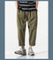 IMG 118 of Summer Casual Pants Men Cargo Ankle-Length Loose Straight Harem Trendy Korean Pants