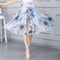 Img 21 - Chiffon Fresh Looking Skirt Women Summer Mid-Length Floral Printed Fairy Dress Korean Flare Skirt
