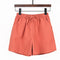 Img 12 - Summer Loose Line Cotton Blend Plus Size Student Sporty Casual Women Wide Leg Pants Shorts