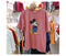 T-Shirt Women Summer Korean Plus Size Mid-Length Cartoon Short Sleeve Loose T-Shirt