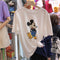 T-Shirt Women Summer Korean Plus Size Mid-Length Cartoon Short Sleeve Loose T-Shirt