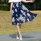 Img 11 - Chiffon Fresh Looking Skirt Women Summer Mid-Length Floral Printed Fairy Dress Korean Flare Skirt