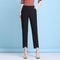 Img 3 - Summer Casual Pants Women Ice Silk Cotton Blend Loose Straight Ankle-Length Korean High Waist Thin