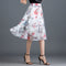 Img 15 - Chiffon Fresh Looking Skirt Women Summer Mid-Length Floral Printed Fairy Dress Korean Flare Skirt