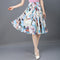 Img 13 - Chiffon Fresh Looking Skirt Women Summer Mid-Length Floral Printed Fairy Dress Korean Flare Skirt