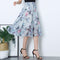 Img 16 - Chiffon Fresh Looking Skirt Women Summer Mid-Length Floral Printed Fairy Dress Korean Flare Skirt