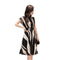Img 5 - Short Sleeve Striped Women Slimming Elegant Dress