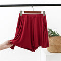 Img 18 - Summer Modal Korean Plus Size Loose Wide Leg Pants Pocket Casual Women Beach Shorts Culottes