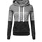 IMG 116 of Thick Long Sleeved Hoodies Spliced Loose Student Tops Women Solid Colored Sweatshirt Outerwear