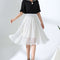 Img 24 - Chiffon Fresh Looking Skirt Women Summer Mid-Length Floral Printed Fairy Dress Korean Flare Skirt