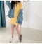 Img 8 - Summer Korean Mid-Length Women Student Solid Colored  Dress