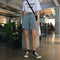 Img 3 - Plus Size Ripped Denim Shorts Women Korean Loose Mid-Length Pants Straight Hot Bermuda Shorts