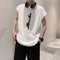 IMG 108 of Summer ins Korean Vest Printed Tank Top Trendy Loose Men Hip-Hop Teens Sleeveless Couple T-Shirt Tank Top