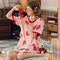 Img 3 - Summer Women Round-Neck Thin Pyjamas Knitted Cotton Short Sleeve One-Piece Mid Length Loungewear