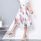 Img 12 - Chiffon Fresh Looking Skirt Women Summer Mid-Length Floral Printed Fairy Dress Korean Flare Skirt
