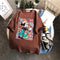 T-Shirt Women Summer Korean Plus Size Mid-Length Cartoon Short Sleeve Loose T-Shirt