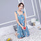 Img 4 - Pyjamas Women Summer Cotton Cartoon Printed Strap Student Pregnant Woman Adorable Plus Size Loungewear Thin