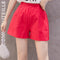 Img 7 - Cotton Blend Women High Waist Summer Line Loose Slim-Look Korean Short Plus Size Casual Thin Wide Leg Shorts
