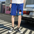 Img 3 - Summer Japanese Men Shorts Sporty knee length Under Pants Casual Loose Beach