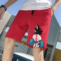 Summer Japanese Men Shorts Sporty knee length Matching Pants Casual Loose Beach Shorts