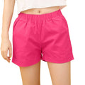 Img 5 - Summer Solid Colored Women Plus Size Candy Colourful Loose Cotton Casual Korean Shorts