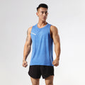 Img 2 - Summer Sporty Men Quick-Drying Breathable Tops Fitness Jogging Loose Plus Size Sleeveless Round-Neck Tank Top