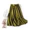 Img 10 - Korean Solid Colored All-Matching Belt High Waist Slim Look Loose Mid-Length A-Line Skirt