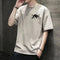 Img 4 - Men Short Sleeve T-Shirt Summer Trendy Korean Loose  Plus Size Green Cadet