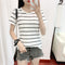 Img 4 - Short Sleeve T-Shirt Women Summer Korean Student Slim Look Striped Undershirt