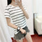 Img 7 - Short Sleeve T-Shirt Women Summer Korean Student Slim Look Striped Undershirt