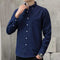 Img 9 - Hong Kong Long Sleeved Korean Trendy Casual Men Shirt Business Men Shirt