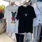 Img 8 - T-Shirt Women Summer Korean Plus Size Mid-Length Cartoon Short Sleeve Loose