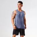 Img 6 - Summer Sporty Men Quick-Drying Breathable Tops Fitness Jogging Loose Plus Size Sleeveless Round-Neck Tank Top