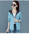 IMG 126 of Women Thin Hooded Casual Sporty Slim Look Tops Korean Double-Sided Jacket Outerwear