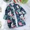 chicShort Sleeve Shirt Plus Size Loose Hawaii Beach Holiday Couple Vintage Floral Outerwear