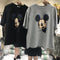 Img 3 - T-Shirt Women Summer Korean Plus Size Mid-Length Cartoon Short Sleeve Loose