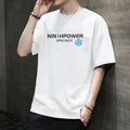 Img 3 - Men Short Sleeve T-Shirt Summer Trendy Korean Loose  Plus Size Green Cadet