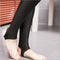 Img 2 - Stretchable Thin Women Black Slim Fit Fitted Pants Slim-Look Step-Over Gloss Outdoor Leggings