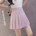Chequered Pleated Women Student Korean All-Matching High Waist A-Line Summer Skirt
