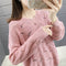 Img 1 - Women See Through Knitted Sweater Tops Thin Loose Long Sleeved