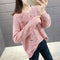 Women See Through Knitted Sweater Tops Thin Loose Long Sleeved Outerwear