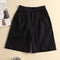 Img 3 - Korean Shorts Women Cotton Pants Loose High Waist Slim Look Plus Size Wide Leg Casual Bermuda