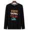 Long Sleeved T-Shirt Tops Cotton Trendy Round-Neck Matching Sweatshirt Outerwear