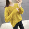 Women See Through Knitted Sweater Tops Thin Loose Long Sleeved Outerwear