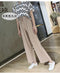 IMG 132 of Drape Women Ice Silk Wide Leg Pants High Waist Plus Size Slim Look Casual Floor Length Long Pants