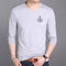 Long Sleeved T-Shirt Tops Cotton Trendy Round-Neck Matching Sweatshirt Outerwear