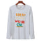 Long Sleeved T-Shirt Tops Cotton Trendy Round-Neck Matching Sweatshirt Outerwear