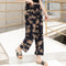 Img 1 - Summer Wide Legged Pants Plus Size Loose Casual Anti Mosquito Women Ankle-Length Mom Ice Silk Pants