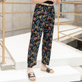 Img 13 - Summer Wide Legged Pants Plus Size Loose Casual Anti Mosquito Women Ankle-Length Mom Ice Silk Pants